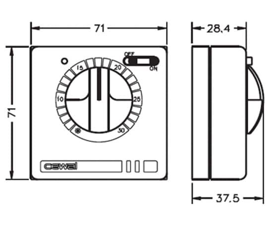 Терморегулятор Cewal RQ10 — купить в Екатеринбурге